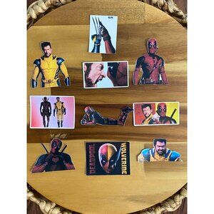 Set Of 10 Deadpool & Wolverine Sticker set Xmen Marvel Comics Best Friend H2O